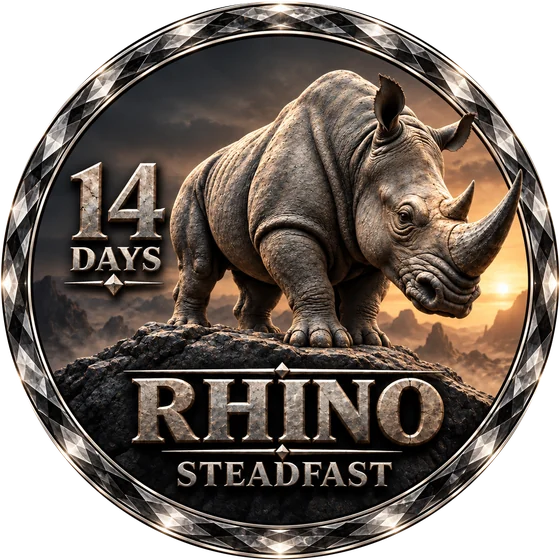 Rhino badge, Day 14